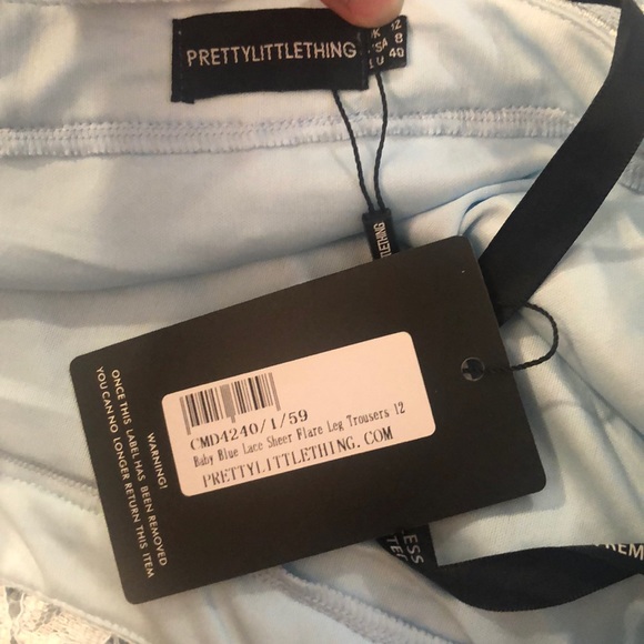 PrettyLittleThing | Pants & Jumpsuits | Nwt Plt Baby Blue ...